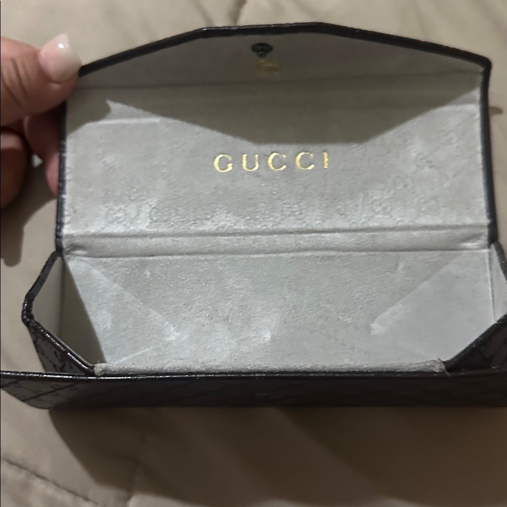 Gucci dark brown Leather Card Holder